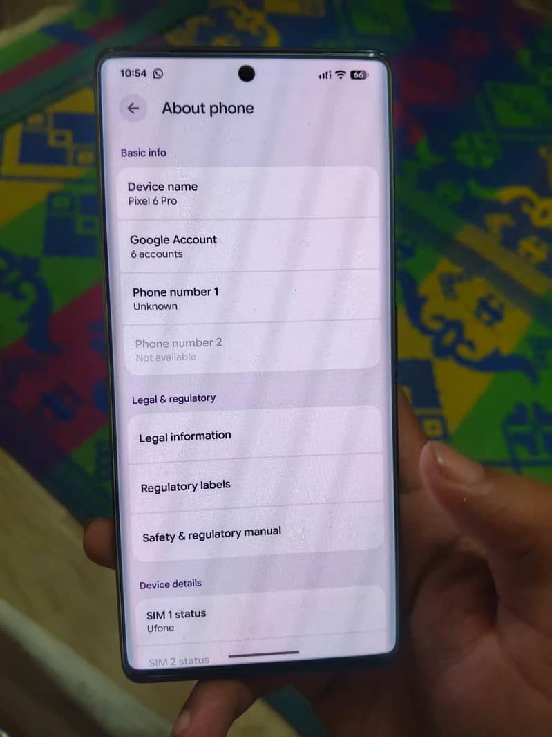 Google Pixel 6 Pro 6