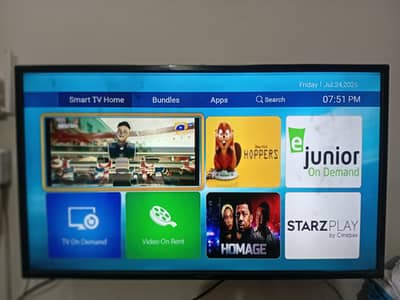 Orient original LED TV with PTCL orignal smart box in good condition