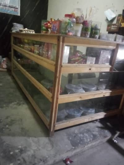 wood counter