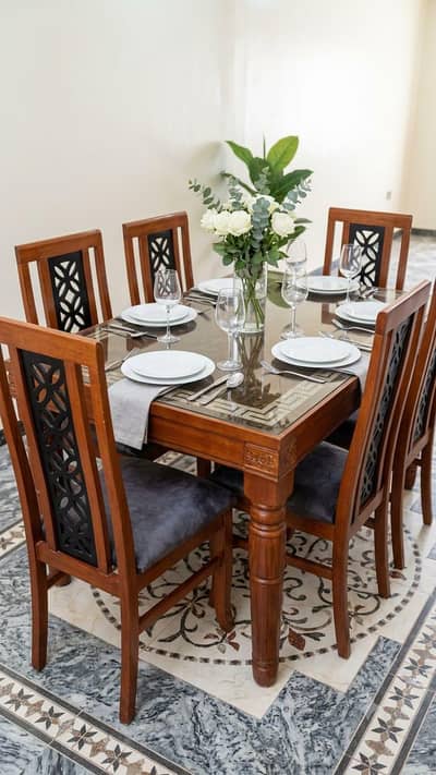Dining Table Set for Sale (6 Chairs)