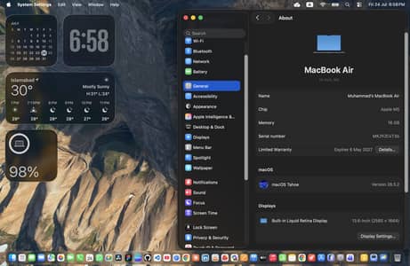 MacBook Air M5 13" (Midnight) | 16GB/512GB | 100% Battery Health, 33