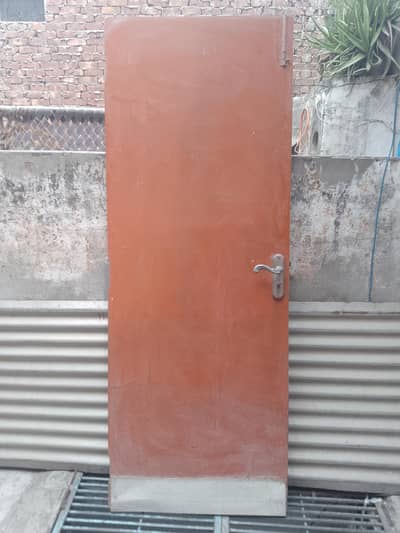 2 Heavy Wooden Doors with handles – 30×69 Inch