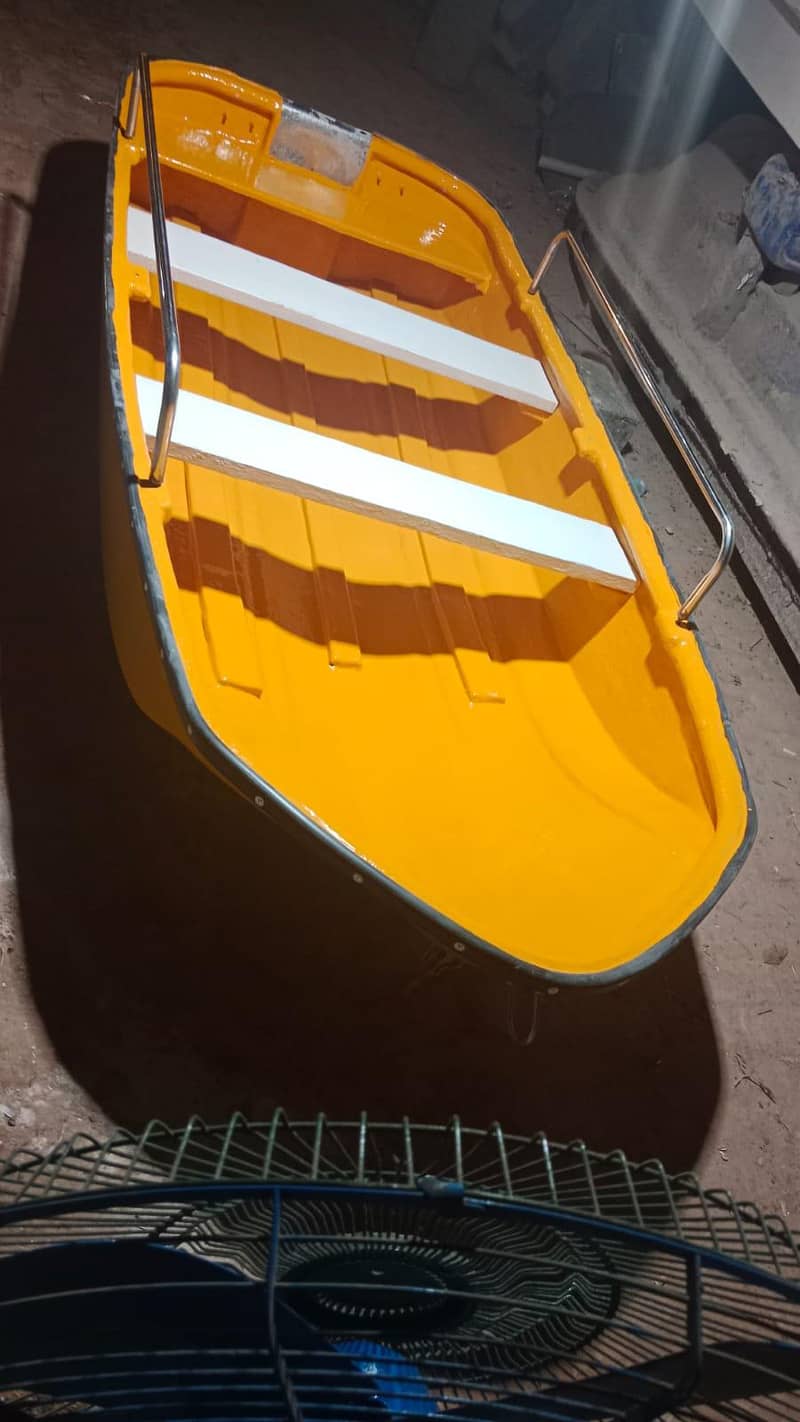 fiberglass 10 feet boat rescue relief safety railing 2 benches - Boats ...