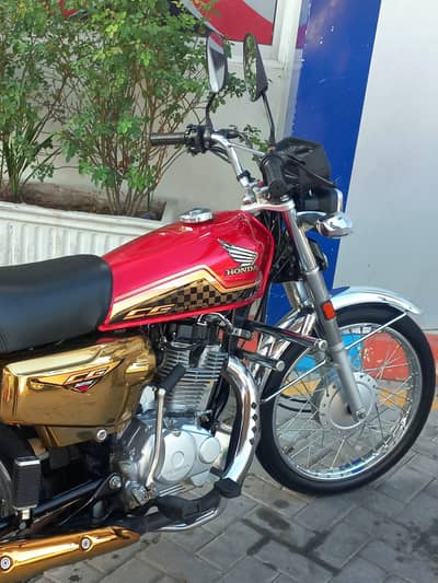 Honda CG 125 2024 Model self start gold edition