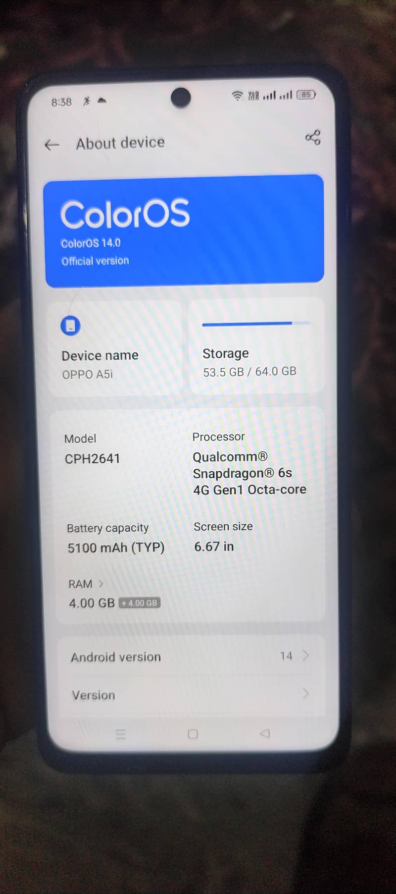 OPPO A5 7