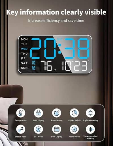 digital wall clock