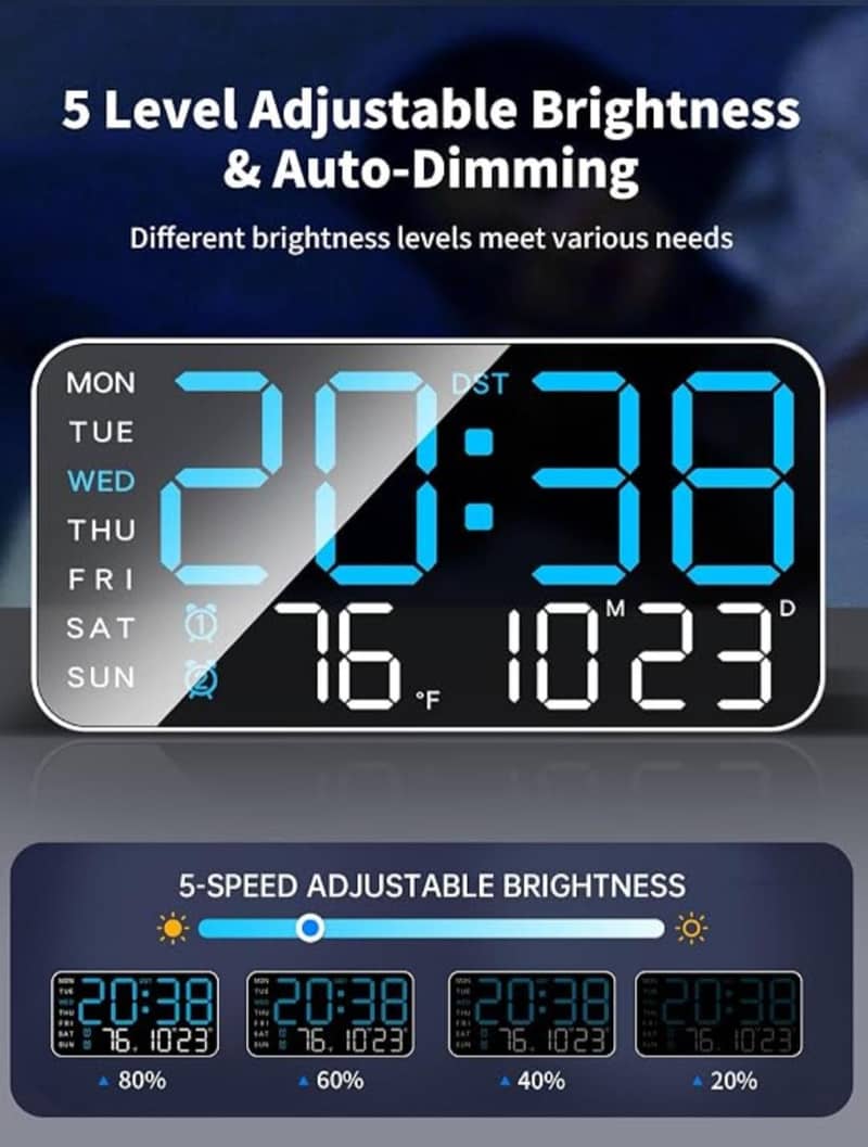 digital wall clock 2
