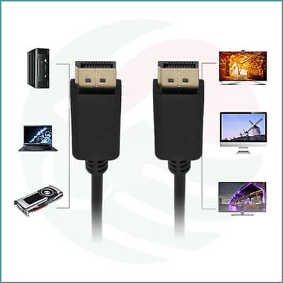 DisplayPort Male To DisplayPort Male Cable | 1.8m | 4K Ultra HD | 3D |