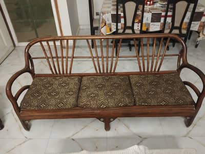 Sofa set and corner lamp for sale