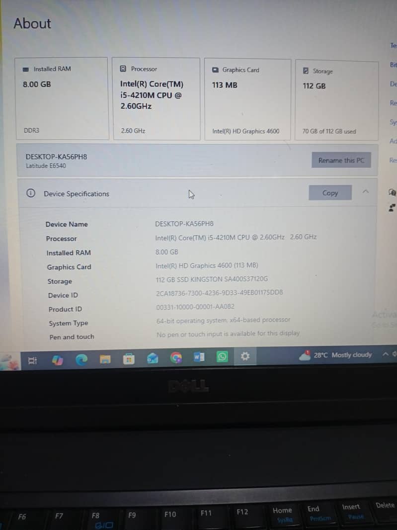Dell Latitude E6540 7