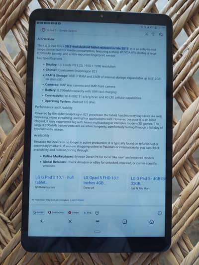 LG pad 5