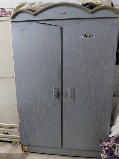 Two Door Iron and Wood wardrobe