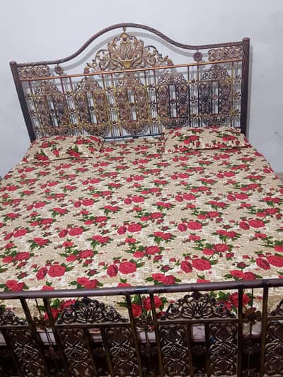 Bed with mattress