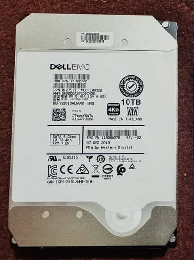 Dell EMC 10TB Hard Disk 10TB HDD 100% and brand new condition 10/10