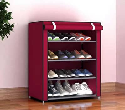 Portable Non-Woven Shoe Rack Organizer | Dustproof Shoe Cabinet