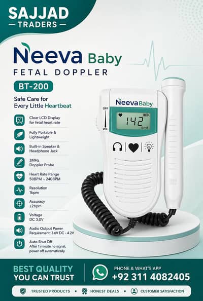 New Baby Doppler BT-200 Made in Korea