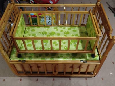  Luxury Wooden Baby Cot Set | 2 Cots | Musical Rotating Toy