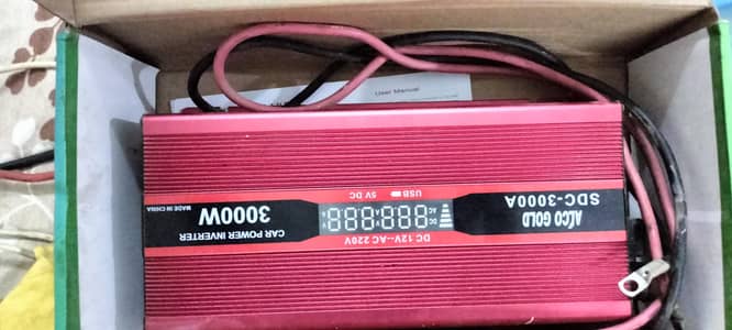 Car inverter 3000 watts + Simtek MPPT 70 Amp