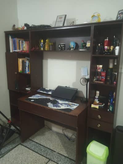 Wooden Study Table/Bookshelf with Drawers/Computer Desk/Table