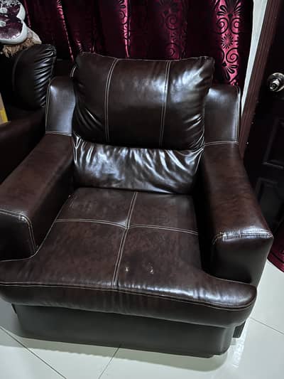 Two seater Rexine Sofa Set