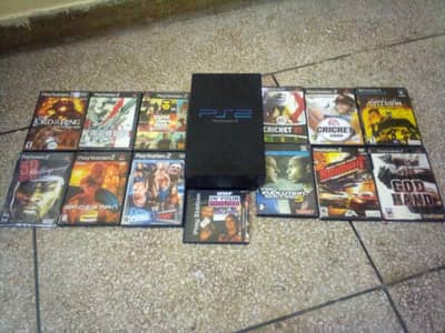 in good condition. with 13 games. if you want only ps2  price is 22000