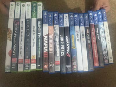 PS5, PS4 & Xbox 360 Original Game Discs Collection.