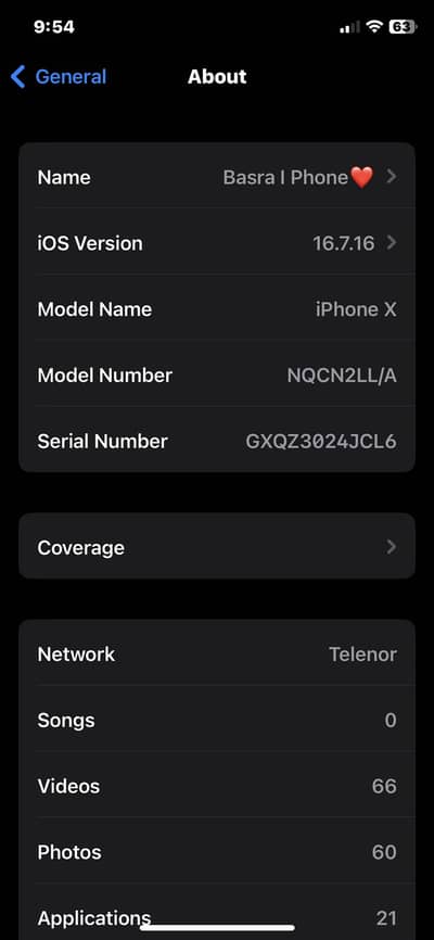 Apple iPhone X Pta Approved 256 Gb