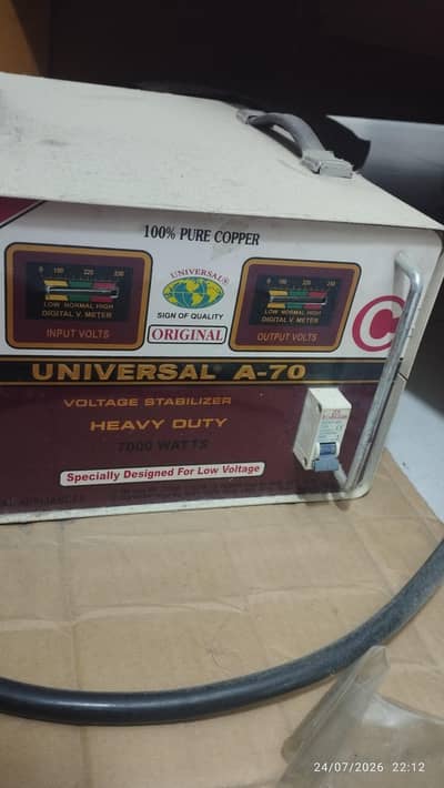 universal A-70 7000 watt stabilisers