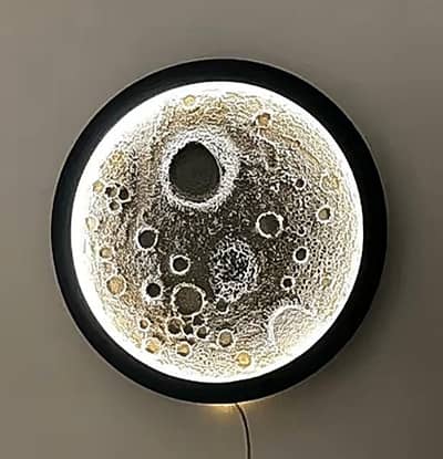 Premium Handmade Paris Moon Light | LED Wall Decor | Home Decoration