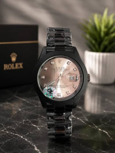 Luxury Black Chain Watch | Stylish Men's Watch | Excellent Condition