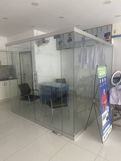 12mm Glass Partition Cabinet for Sale.
