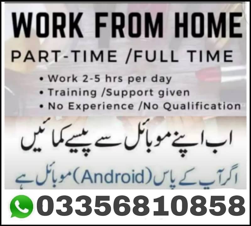 Assignment work/Data entry job Available 0