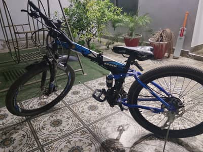foldable cycle with 8 gear mountain bike