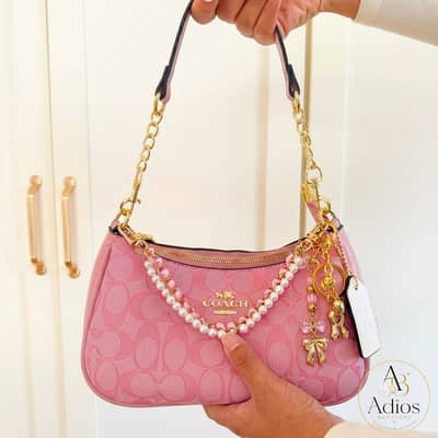 Coach Pink Leather Handbag – Excellent Quality Designer Purse for Wome
