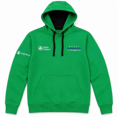 Quest Lough Derg Premium Green Hoodie | Warm Winter Hoodie | New