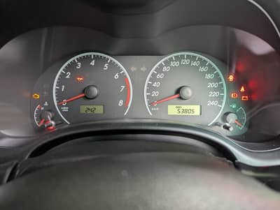 Toyota Corolla 2011 xli speedometer