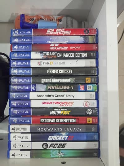 large collection of PlayStation games