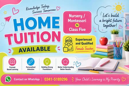 Home tuition available