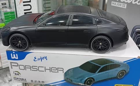 *Luxury Car Design Portable Speaker | Bluetooth + FM + USB + TF*