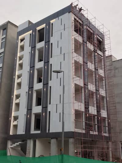 Grey structure , Renovation , house construction