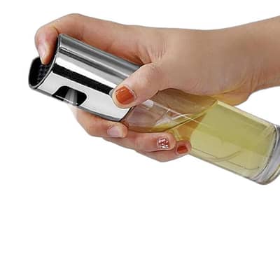 Stainless Steel Glass Oil Sprayer Bottle for Cooking BBQ and Air Fryer