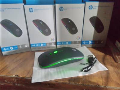 Gaming RGB Wireless Rechargeable & Bluetooth Mouse