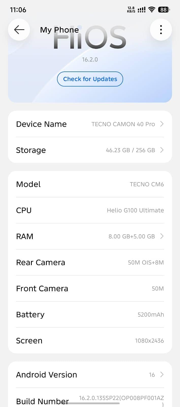 Tecno CAMON 40 Pro 5