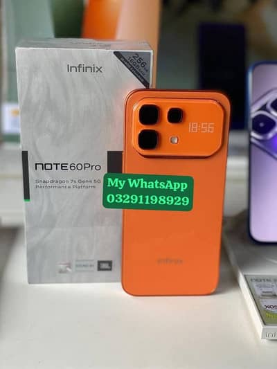 Infinix Note 60 pro 16GB ram 256GB full box argent for sale