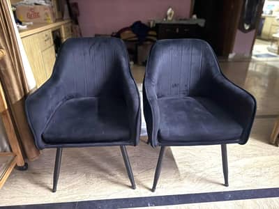 Chairs, Lounge Chairs, Black Velvet Accent Chairs