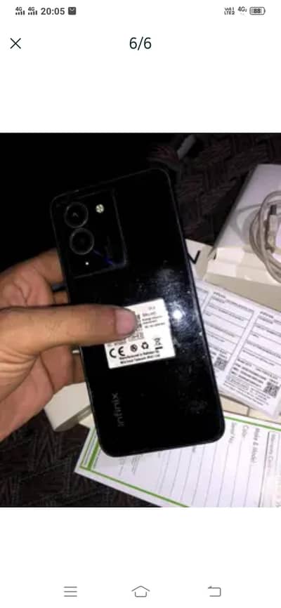 infinix not 12 10bye10 original box charge all original no open repair