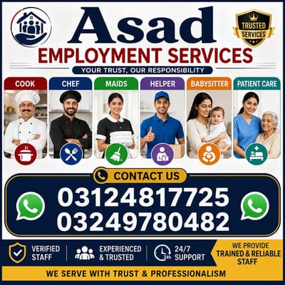 cook chef semi cook house maids driver helper patient care available