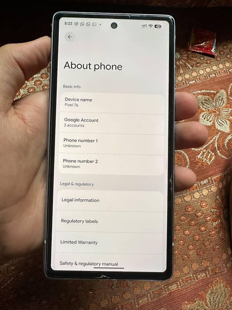 Google Pixel 7a 6