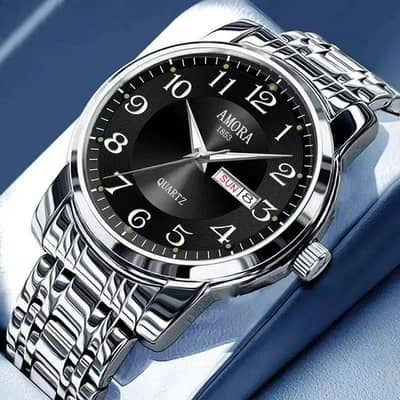 Men's Swiss Made Mechanical Watch With Gold and Silver Band