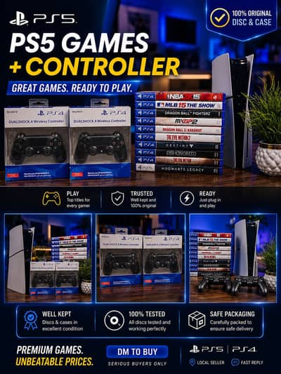 PlayStation Games And Controllers
